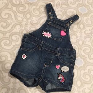 Toddler girls overall shorts